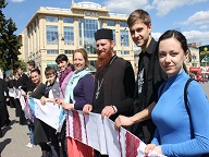 Православный Луцк встретил неслышащих людей из Киева, Львова и Ужгорода