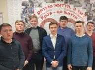 У Міжнародний день онкохворої дитини студенти КДАіС здали кров для онкохворих дітей